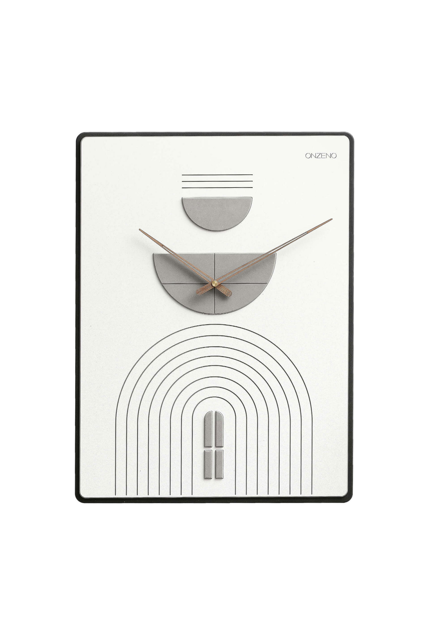 WANDUHR Design Weiß 35/60 cm - Weiß, Holzwerkstoff (3.5/60/1cm) - ONZENO