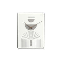 WANDUHR Design Weiß 35/60 cm - Weiß, Holzwerkstoff (35/60/1cm) - ONZENO