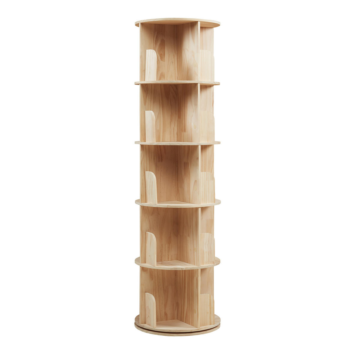KINDERREGAL Chasek - Naturfarben, Holz (44/157/44cm) - [en.casa]