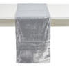 TISCHLÄUFER Exelent - Silberfarben, Textil (180/35/1cm) - home&you