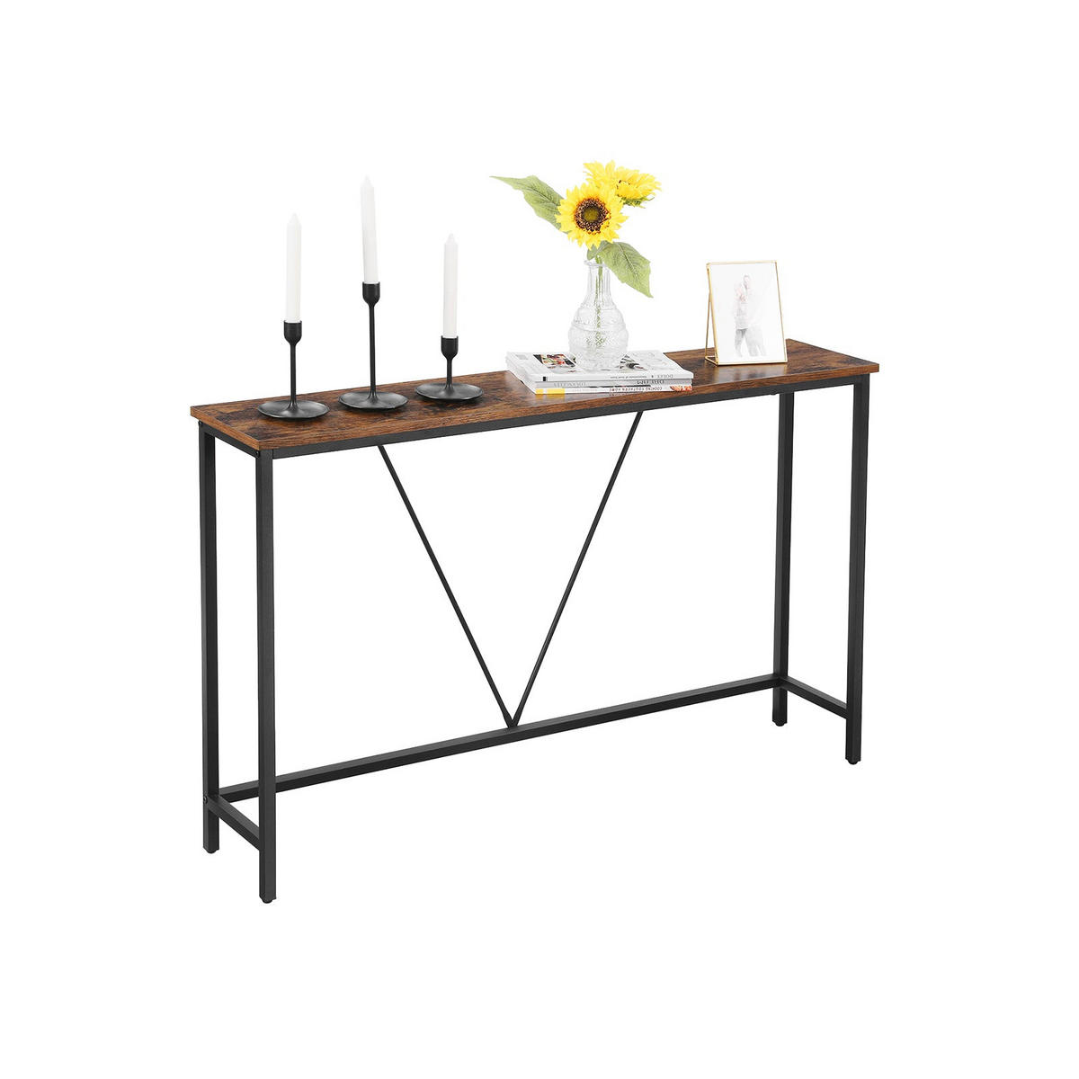 KONSOLENTISCH - Braun, Holzwerkstoff (120/23/74cm) - Hansiro