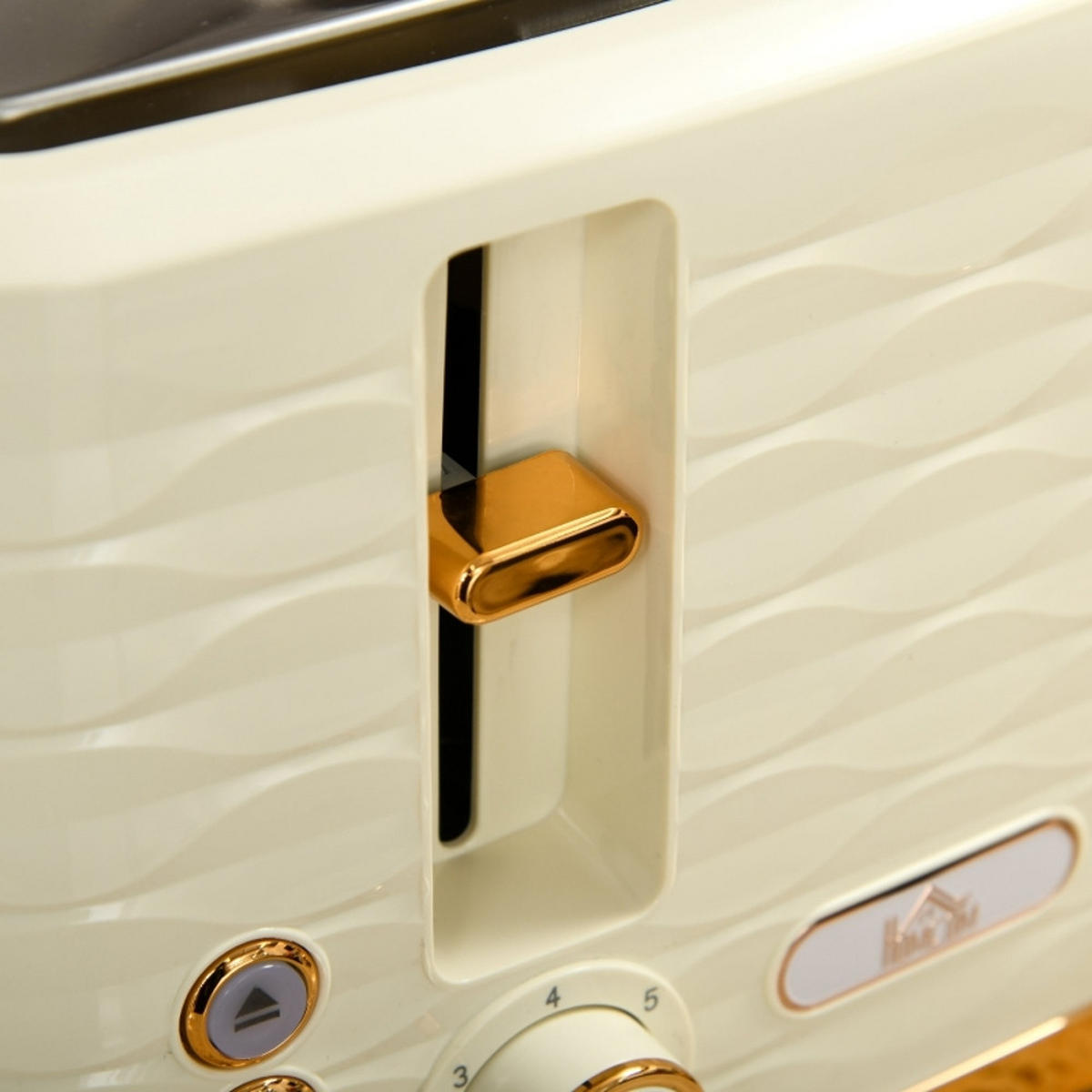 WASSERKOCHER-TOASTER Set 7 Bräunungsstufen Beige - Beige, Kunststoff (19.5/23.2/24.1cm) - Rolipo