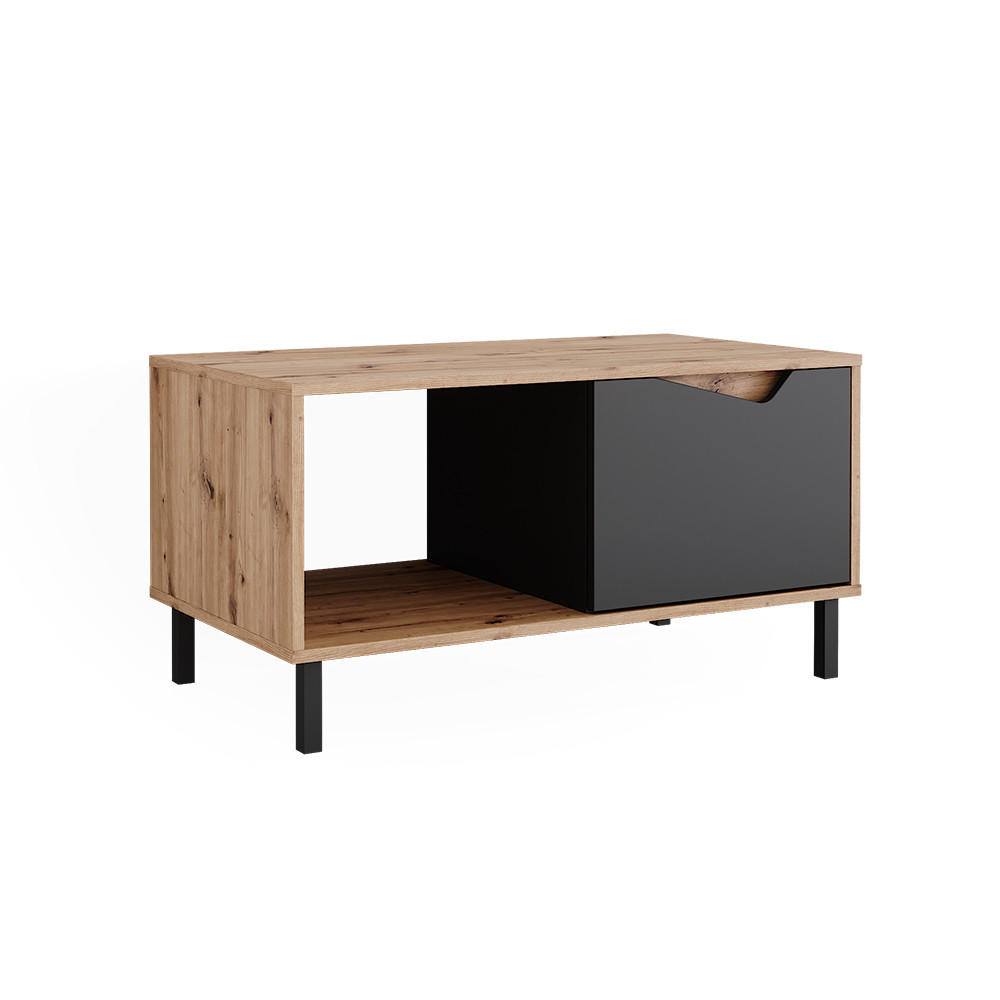 KONFERENČNÍ STŮL Marelle Antracit/Artisan - antracitová, kompozitní dřevo (50/90/47cm) - Vicco