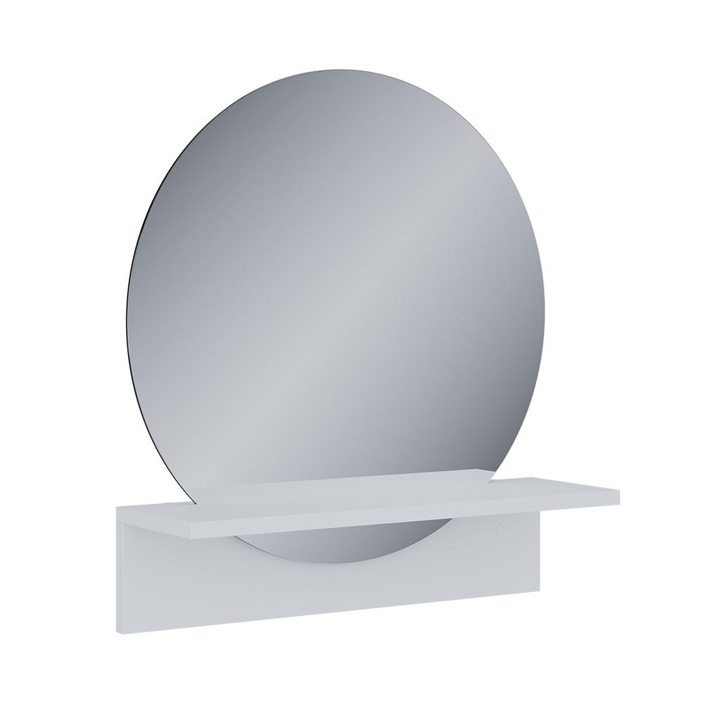 BADEZIMMERSPIEGEL Elyra Weiß 50 x 54.5 cm mit Ablage - Weiß, Holzwerkstoff (50/54.5/15cm) - Vicco