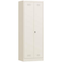 WERKZEUGSCHRANK Stahl Cremeweiß - Creme, Metall (40/165/60cm) - HOMCOM