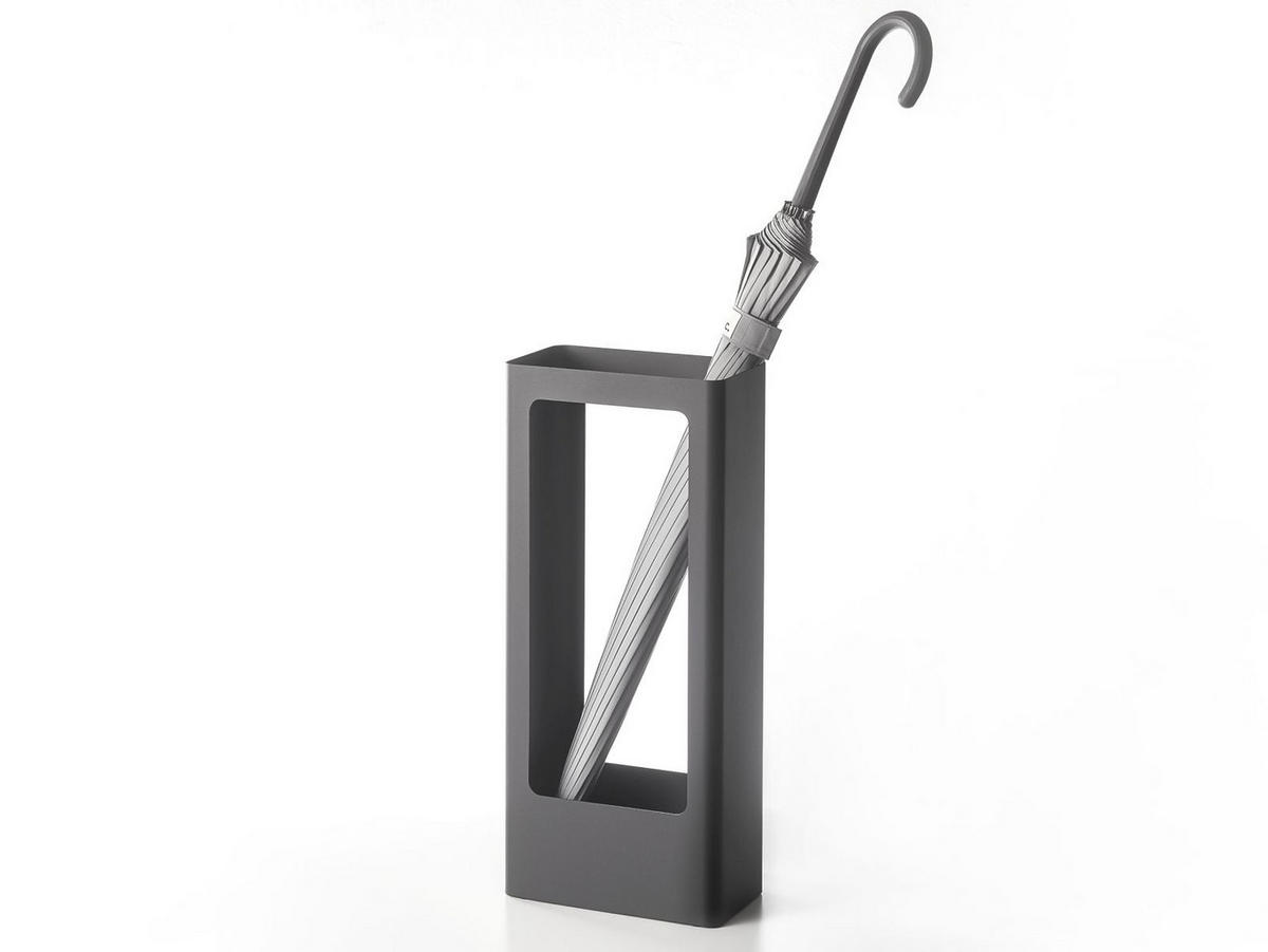 SCHIRMSTÄNDER Tower schwarz 12/22/50 cm - Schwarz, Metall (22/44/12cm) - Yamazaki