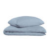 BETTWÄSCHESET Sally - Musselin - 2-teilig -135x200cm - Helblau - Hellblau, Textil (135/200cm)
