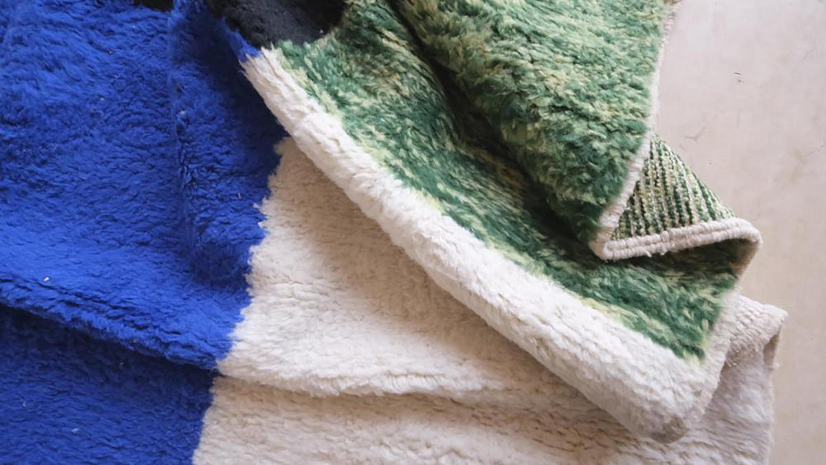 BERBERTEPPICH aus reiner Wolle 248x 308 cm - Grün, Naturmaterialien (248/308cm) - AFK Living