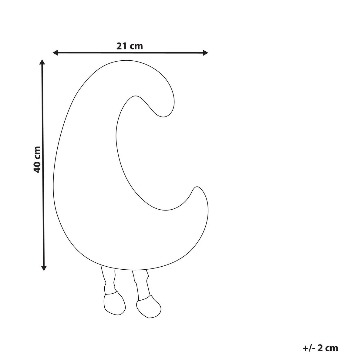 KINDERKISSEN Cremeweiß 21/40 cm Moonlighter - Ecru, Textil (21/40cm) - Beliani