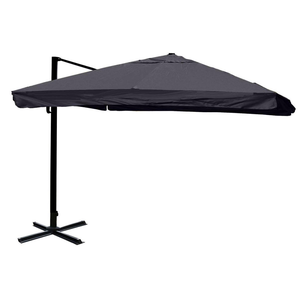 AMPELSCHIRM Anthrazit 300/400 cm - Anthrazit, Textil (400/300cm) - MCW
