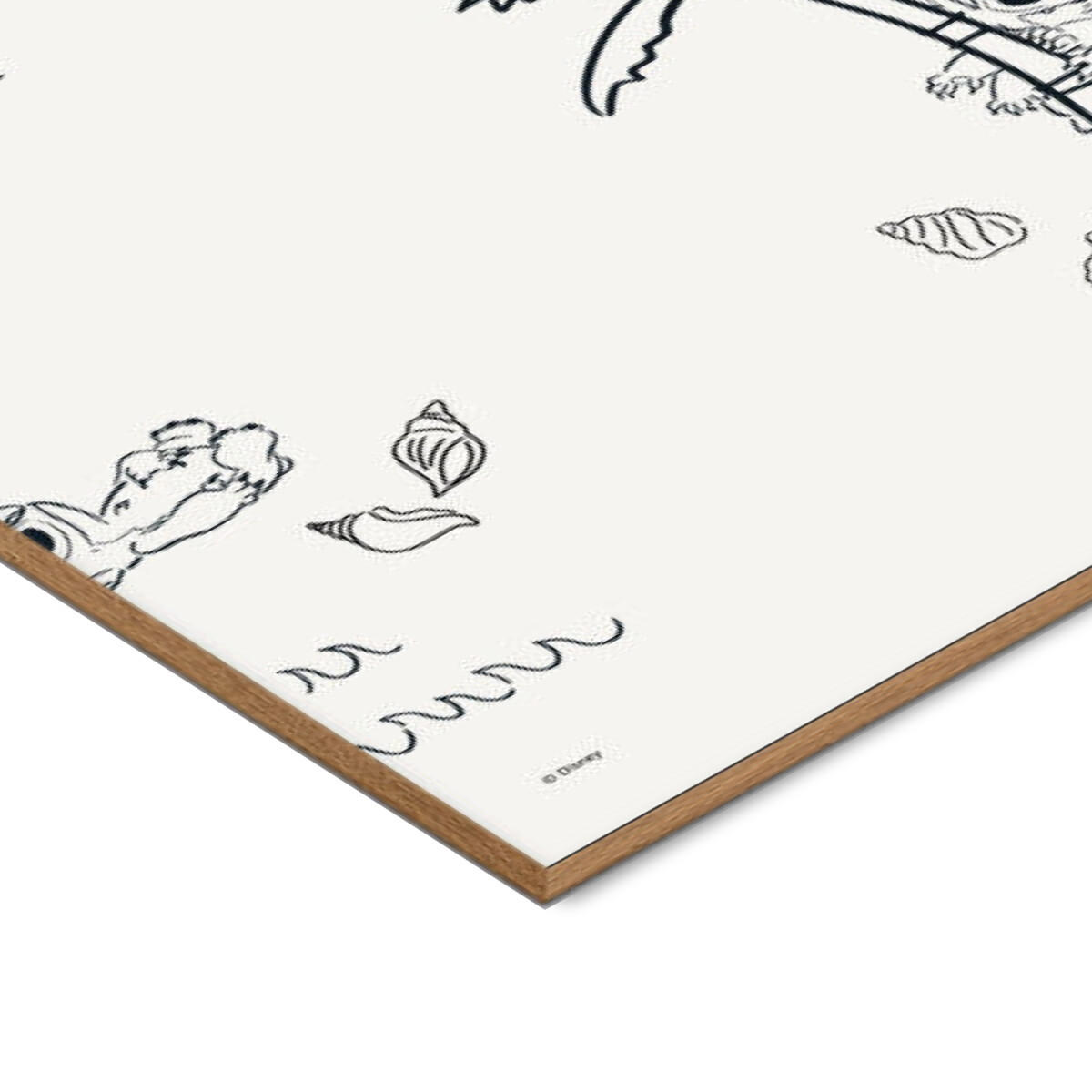 POSTER mit Rahmen Disney - Disney - Stitch Island Pattern - Eichefarben/Beige, Holz/Papier (50/70cm) - Poster&Frame