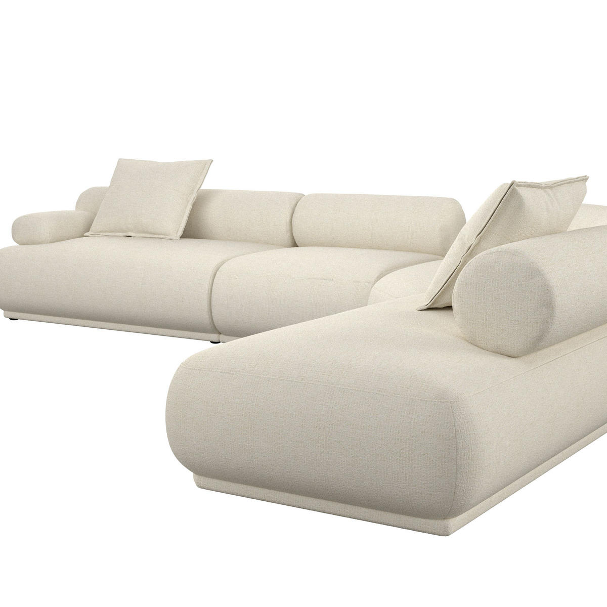 SOFA 7,5-SITZER Rembrandt Links Beige - Beige, Kunststoff (594/97cm) - Zuiver