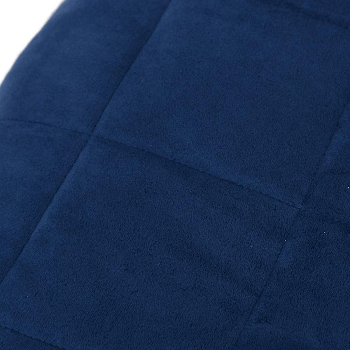 GEWICHTSDECKE Blau 155/220 Cm 11 Kg Stoff - Blau, Textil (150/220cm) - vidaXL
