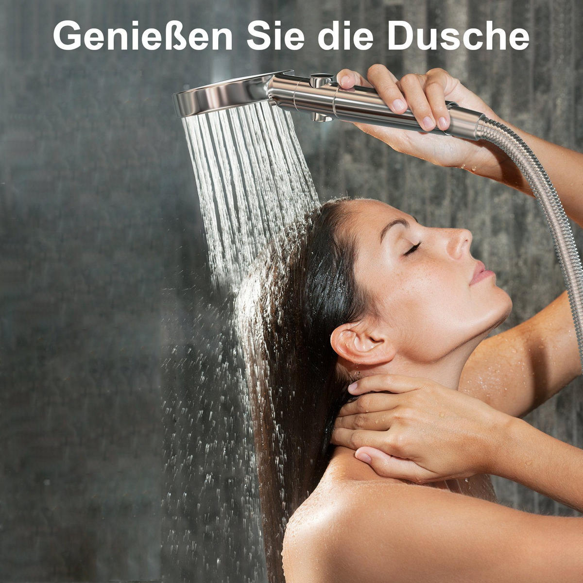 DUSCHKOPF HydroBreeze - Silberfarben, Kunststoff (4/27.5/10cm) - Nettlife