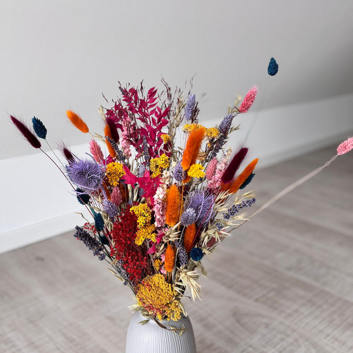 TROCKENBLUMEN strauß Bunte Wiese - Multicolor, Naturmaterialien (40cm)