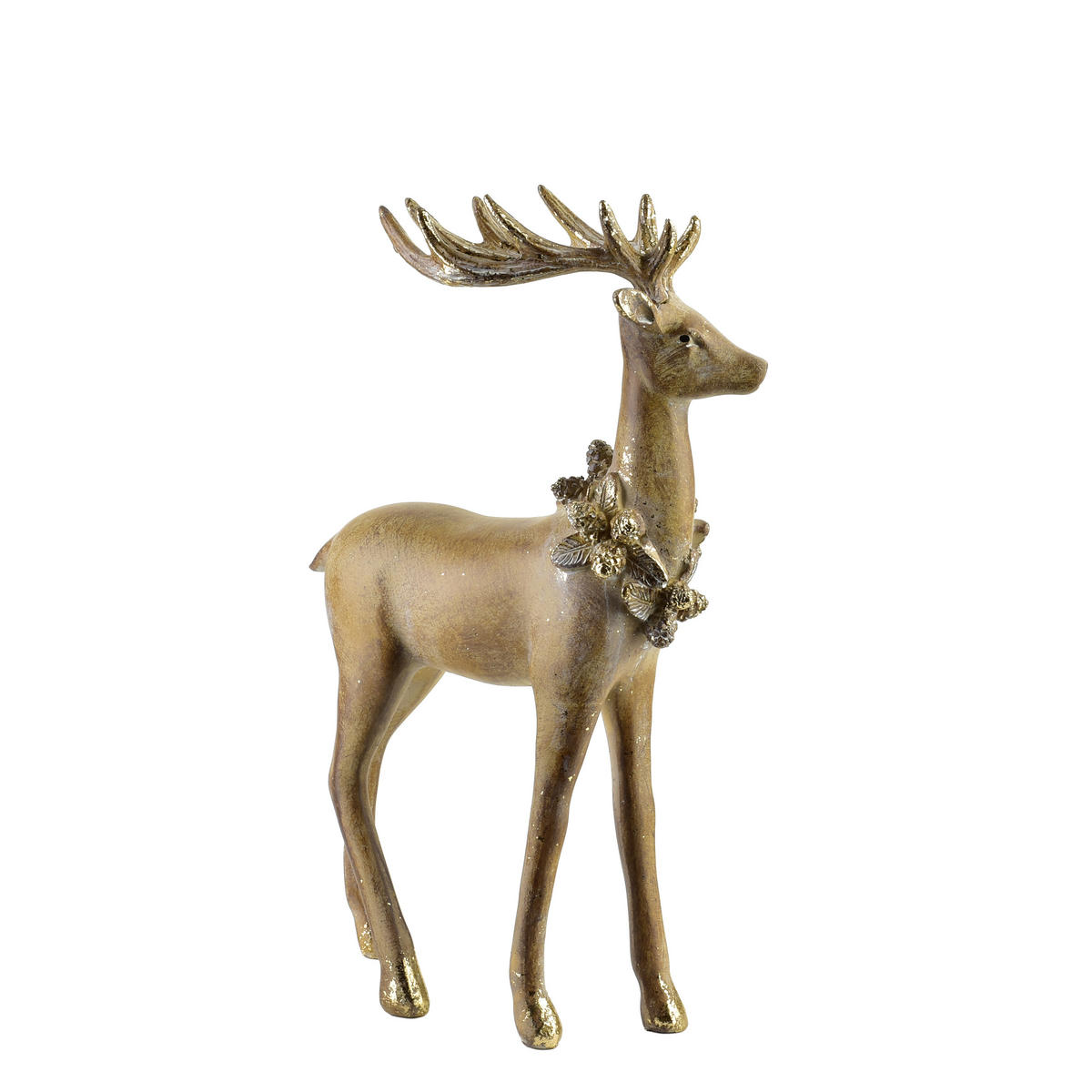 DEKOFIGUR Santa Lila Braun 18x8,5x28 cm Kunststoff - Braun, Kunststoff (8.5/28/18cm) - Mondex