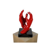 SKULPTUR Rot 21/41 cm - Rot, Stein (4.85/41/21cm) - KUNSTLOFT