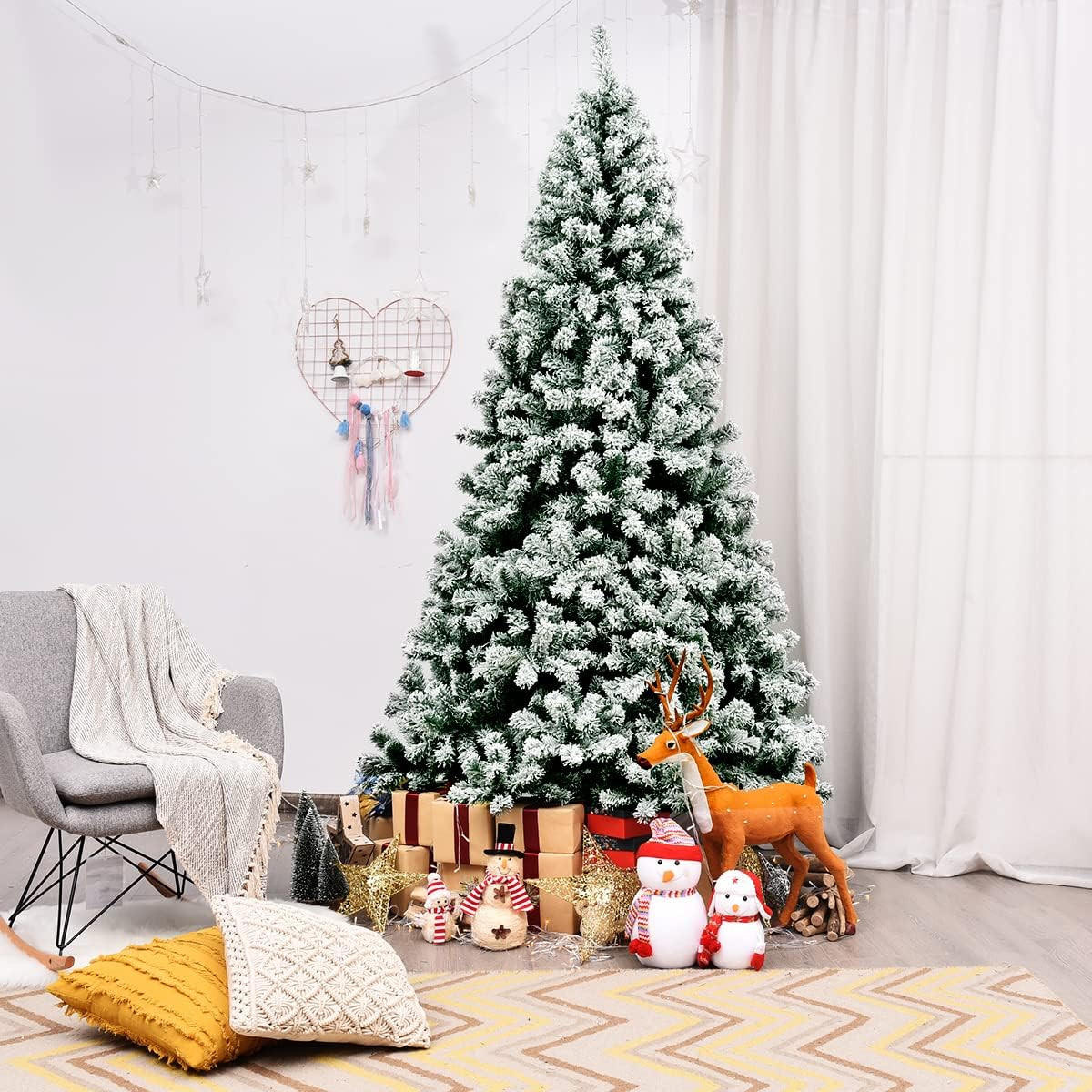 WEIHNACHTSBAUM Grün - Grün, Kunststoff (225cm) - COSTWAY