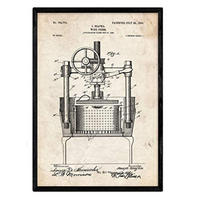 POSTER Wein Crimpen Patent A3 Rahmenlos - Klar, Papier (29.7/5/42cm) - Nacnic