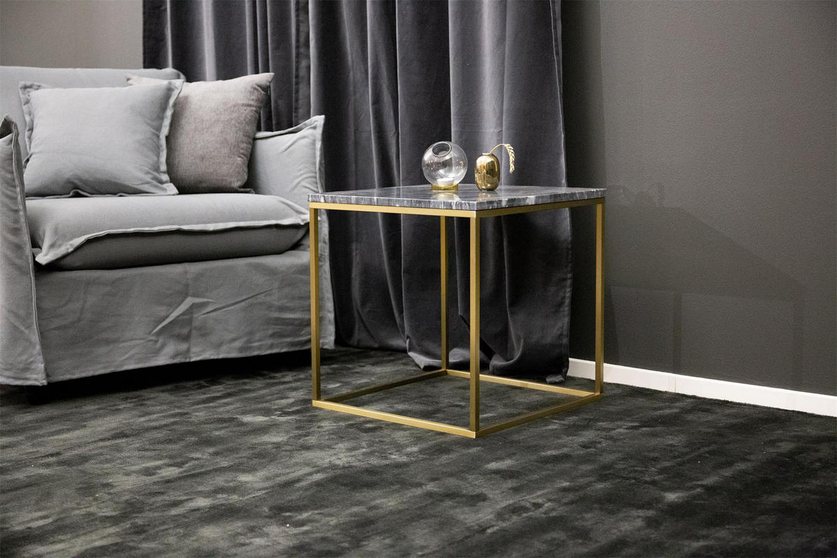 COUCHTISCH 50x50 cm - Dunkelgrau, Holzwerkstoff (50/50/50cm) - ebuy24