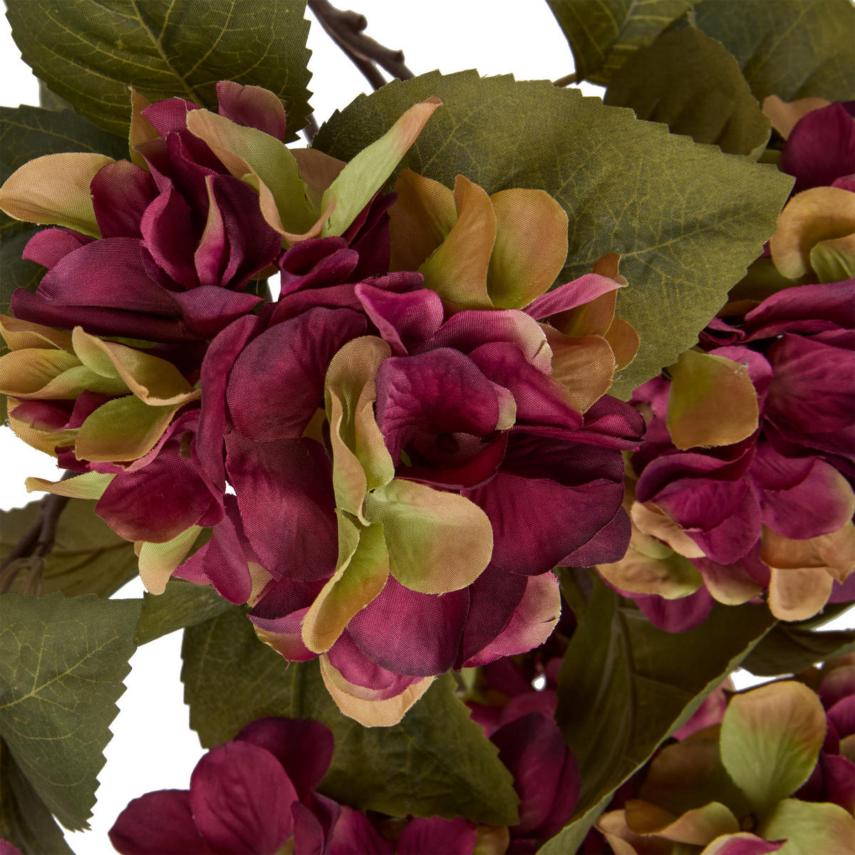 KUNSTBLUMENSTRAUSS 5 Hortensien Fria 35/23/53 cm - Violett, Textil (53cm) - Atmosphera Createur d´interieur