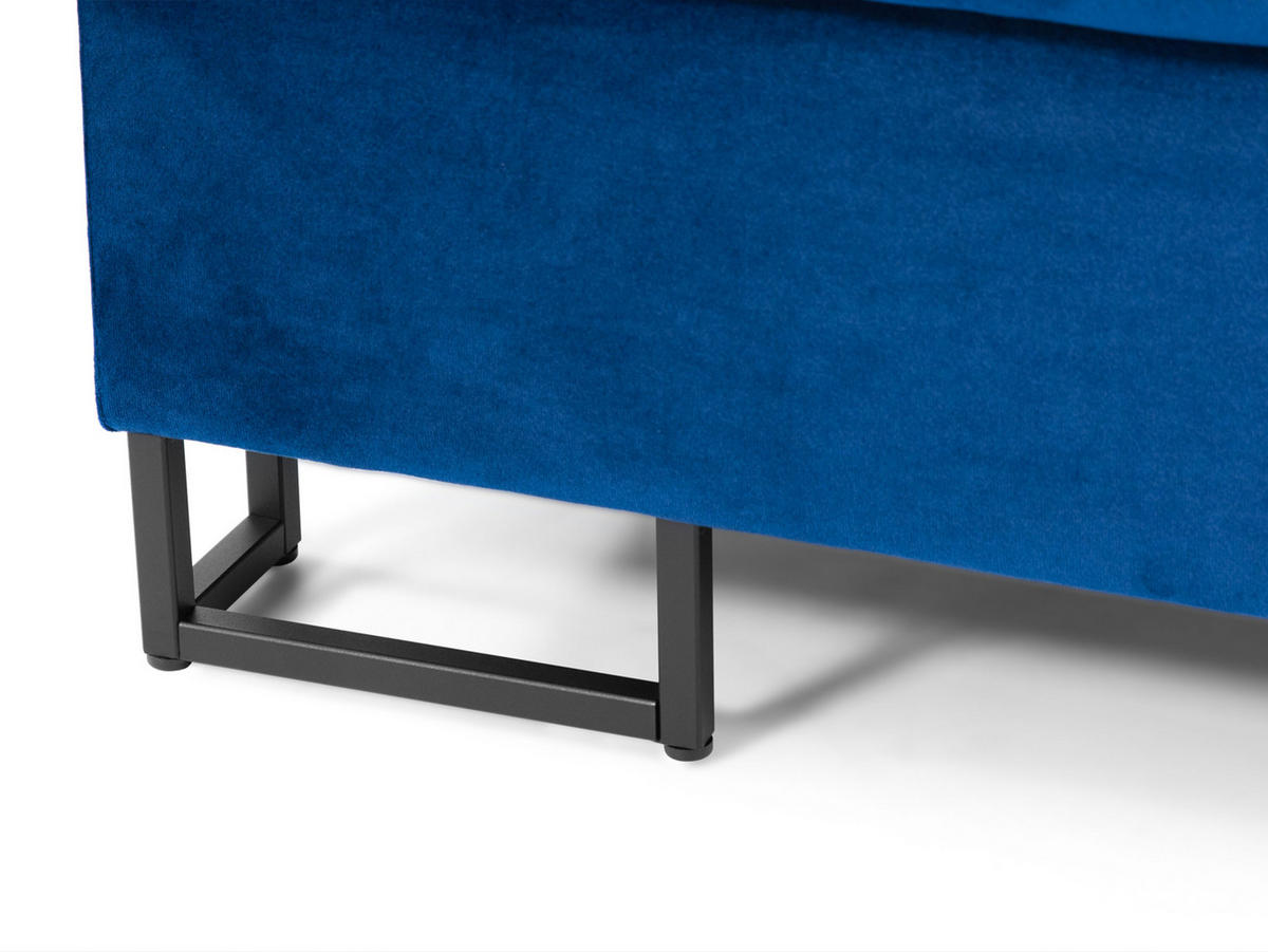 POLSTERHOCKER Laris - Schwarz/Hellgrün, Holz/Textil (106/44/67cm) - MIRJAN24