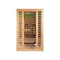 INFRAROTKABINE REDSUN DELUXE M - Braun, Holz (120/190/105cm) - Home Deluxe