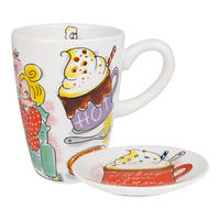 XL-BECHER Heiße Schokoladenzeit in Bunt - 500 ml - Multicolor, Keramik (12cm) - Blond Amsterdam