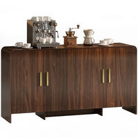 SIDEBOARD DE-11330 4 Soft-Close Türen, 4 Fächer Nussbaum - Walnussfarben, Holzwerkstoff (152/80/40cm) - ComfortXL