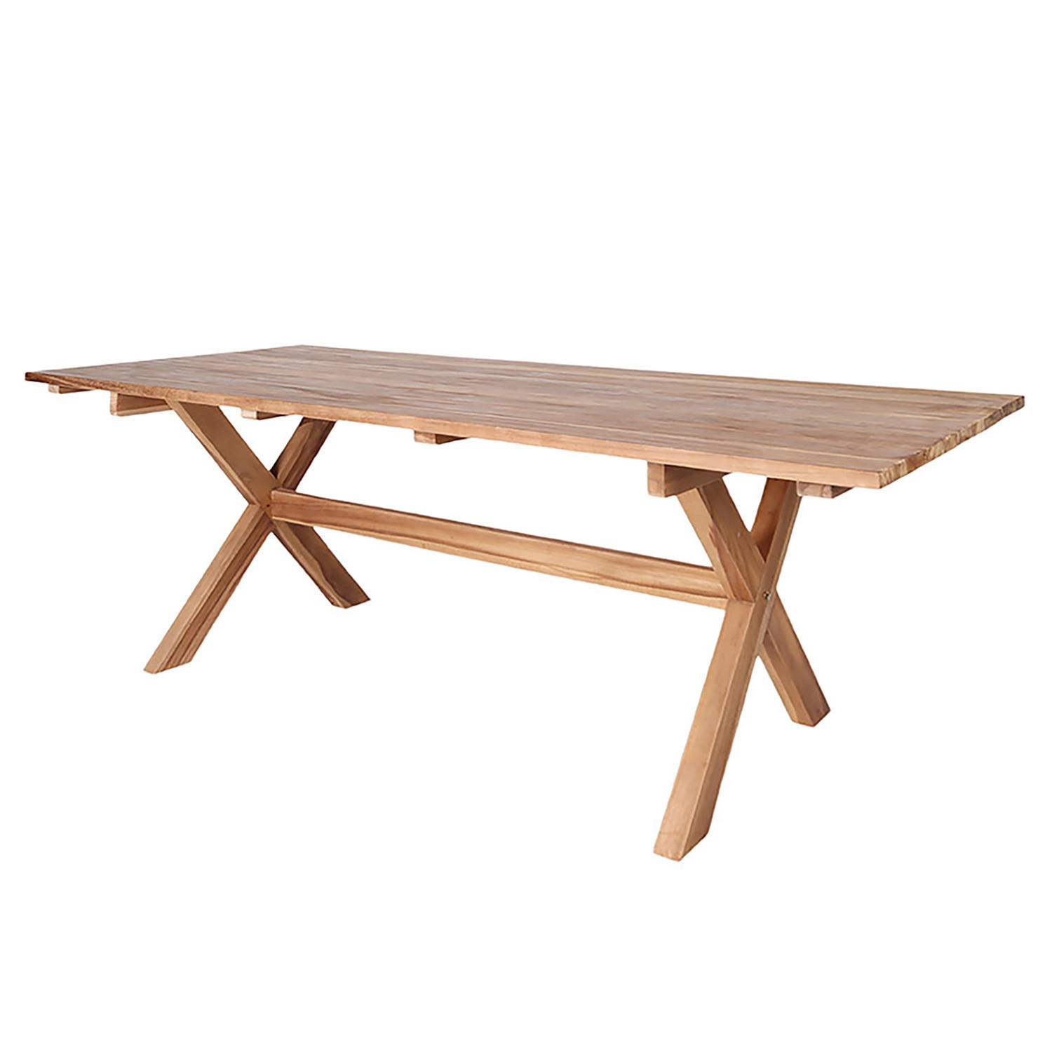 GARTENESSTISCH - Teakholz - Braun - Braun, Holz (200/90/75cm) - home24