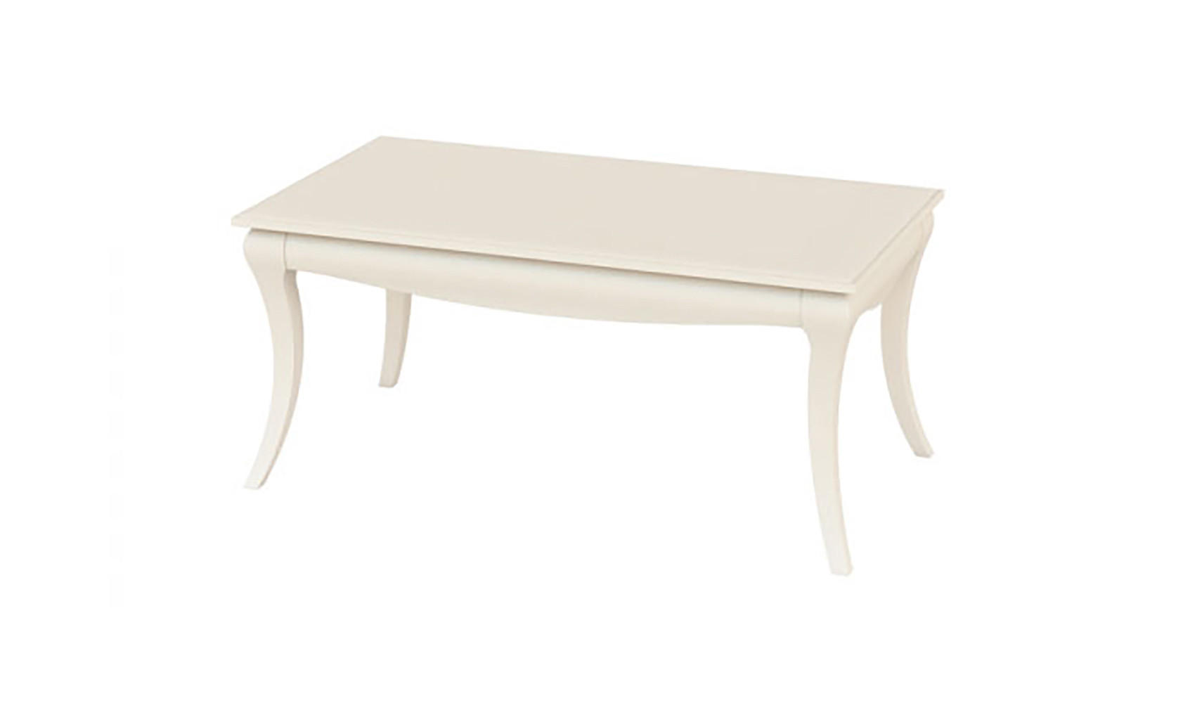 COUCHTISCH Athena creme 110 / 60 / 47cm - Creme, Holz/Holzwerkstoff (60/110/47cm) - Feldmann-Wohnen