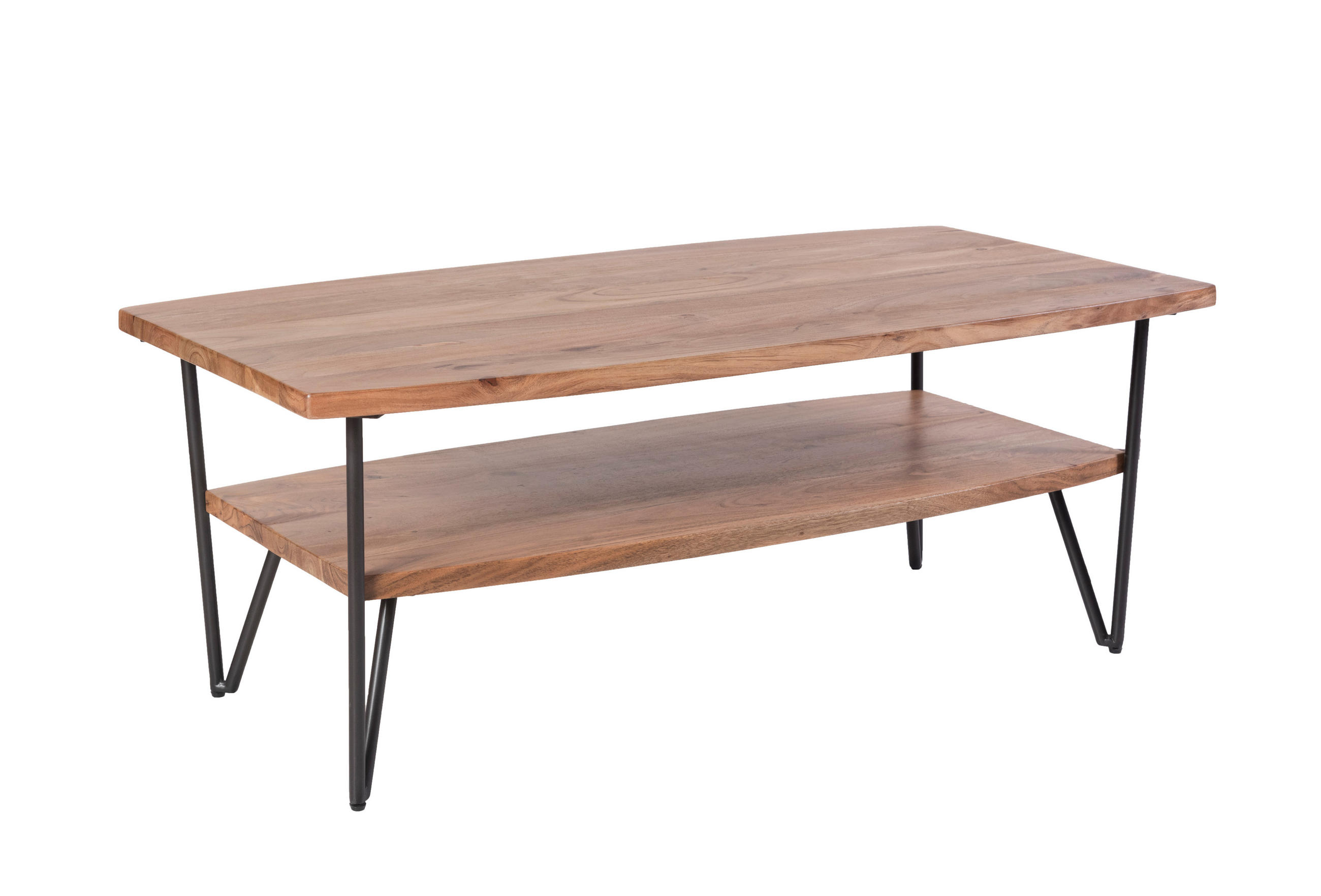 COUCHTISCH Axel Akazie Braun 45x60x110cm - Braun, Holz (110/60/45cm) - DELUKE