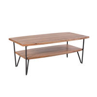 COUCHTISCH Axel Akazie Braun 45x60x110cm - Braun, Holz (110/60/45cm) - DELUKE
