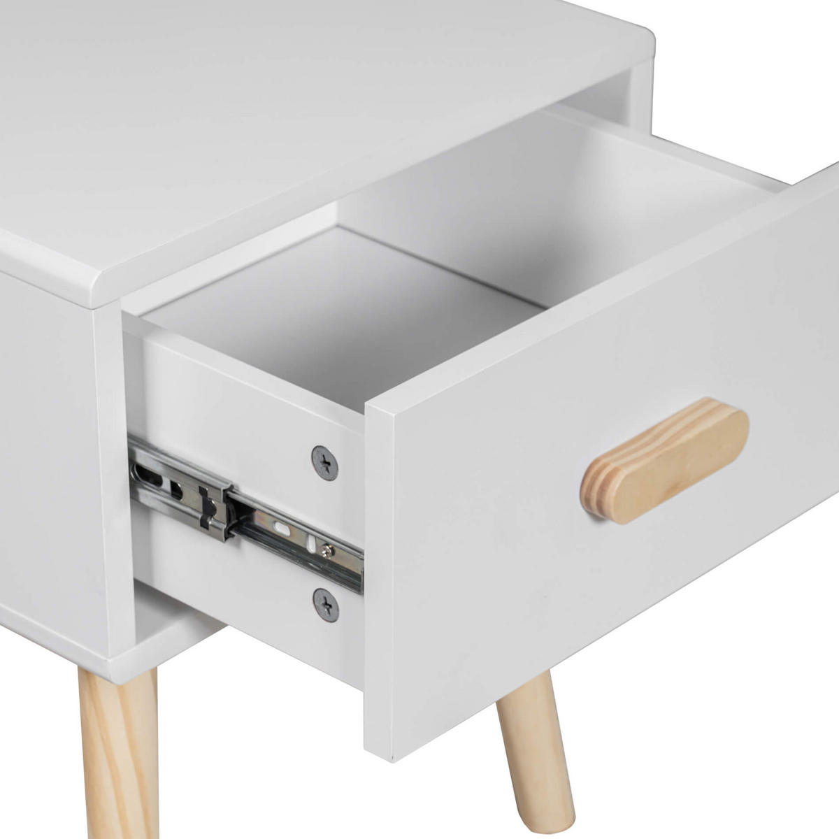NACHTTISCH Weiß 35/35/44 cm - Weiß, Holzwerkstoff (35/44/35cm) - Mobili Rebecca