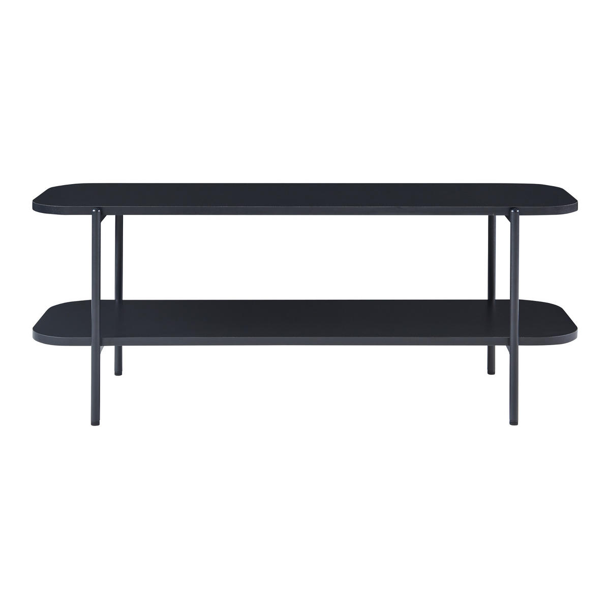 TV-ELEMENT Samnanger - Schwarz, Metall (120/45/40cm) - [en.casa]