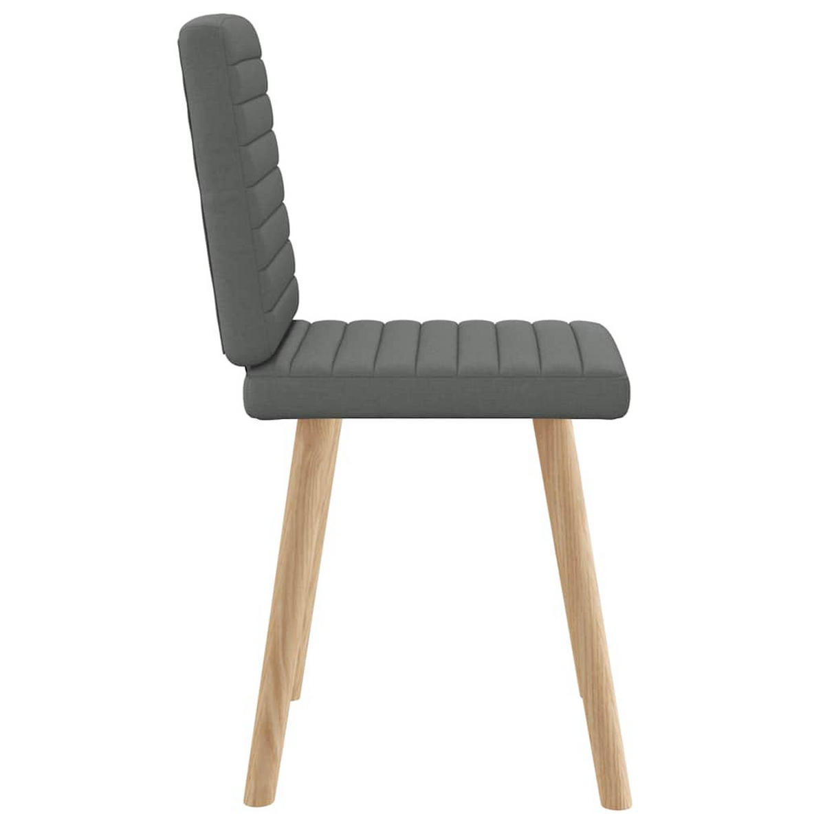 ESSZIMMERSTÜHLE 2 Stk. Dunkelgrau Stoff 45*54*86cm - Dunkelgrau, Metall (45/86/54cm) - ZMH