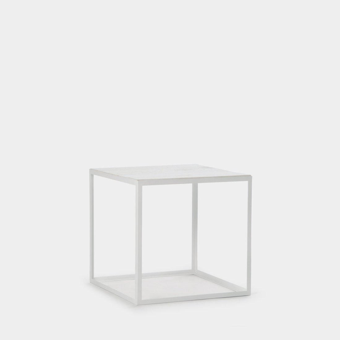 BEISTELLTISCH Brena Weiß 52 cm x 50 cm - Weiß, Holz (52/52/50cm)