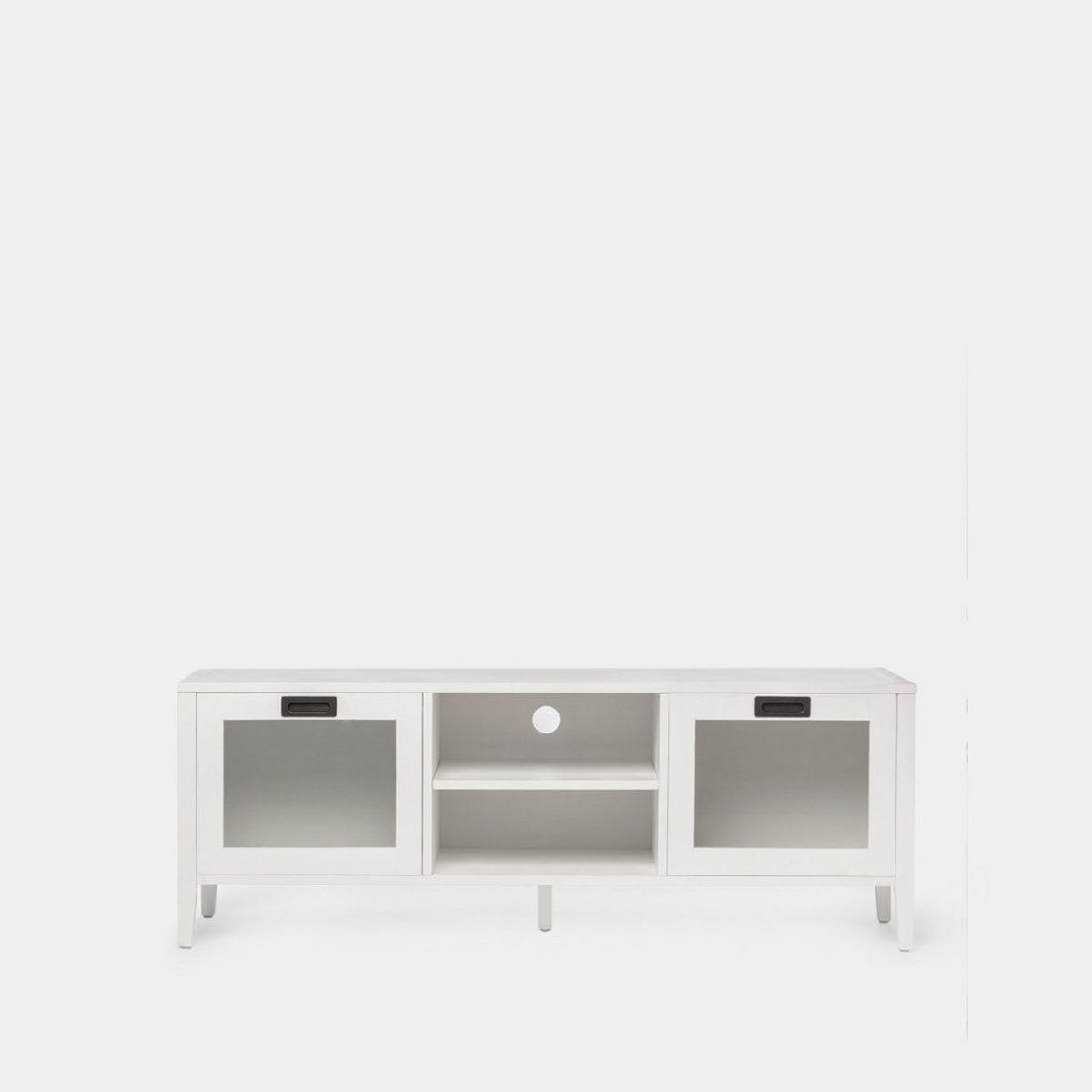 TV-ELEMENT Edan Weiß 140 cm x 50 cm - Weiß, Holzwerkstoff (140/50/40cm) - Klast Home