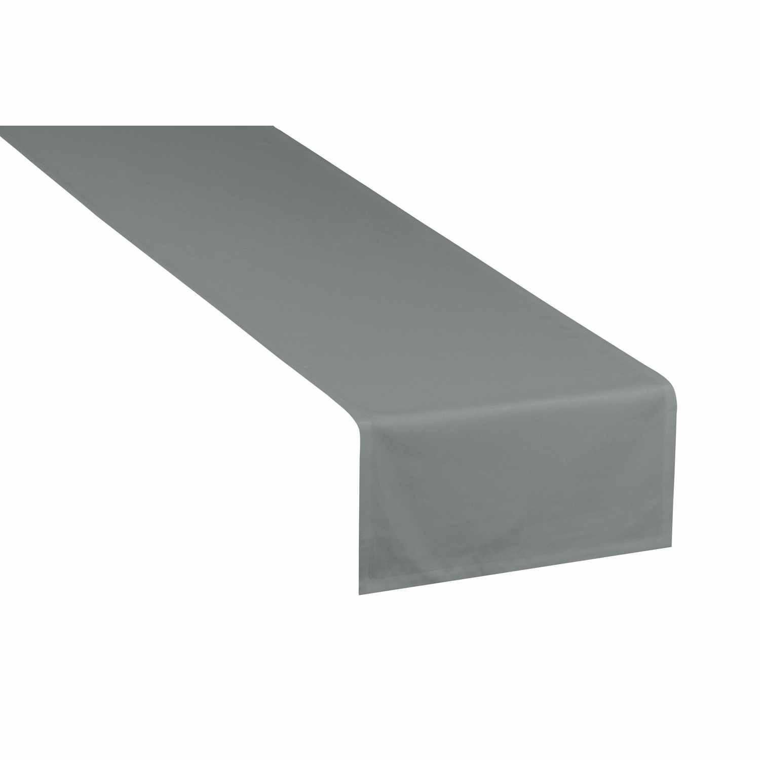TISCHLÄUFER IN LEINENOPTIK DOVE Blickdicht - Edelstahlfarben, Textil (150/50/0.5cm) - Tom Tailor