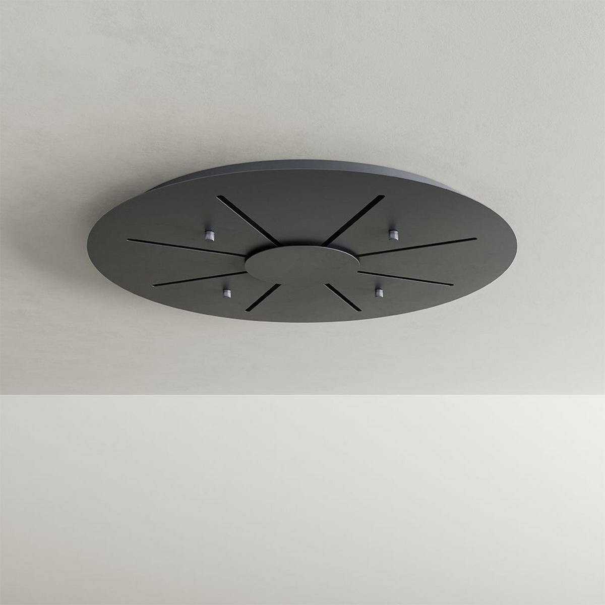 HÄNGELEUCHTE Santa Air 8-flammig Schwarz - Weiß, Metall (11/11/3.2cm) - s.luce