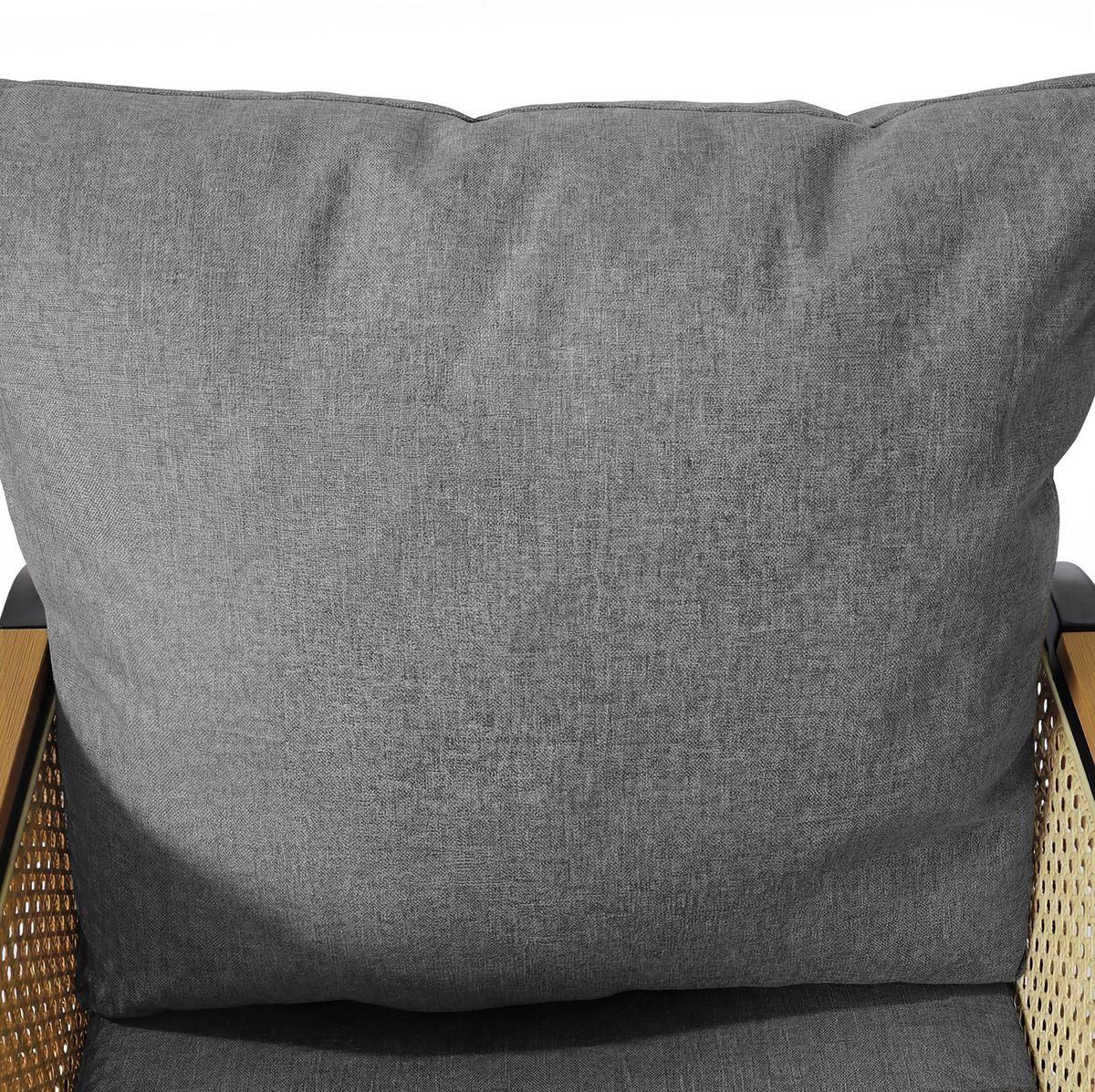 GARTENSETS aus Eisen & Polyester 148x80x75cm Schwarz & Natur - Naturfarben, Metall - Modfu