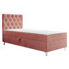 BOXBETT Chester 1, Seite: Links - Silberfarben/Bronzefarben, Holz/Textil (80/200cm) - MIRJAN24
