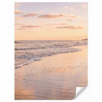 TAPETE - Strand - Brandung - Wolken - 200x280 cm - Hellrosa, Papier (200/280cm) - OnlyWow