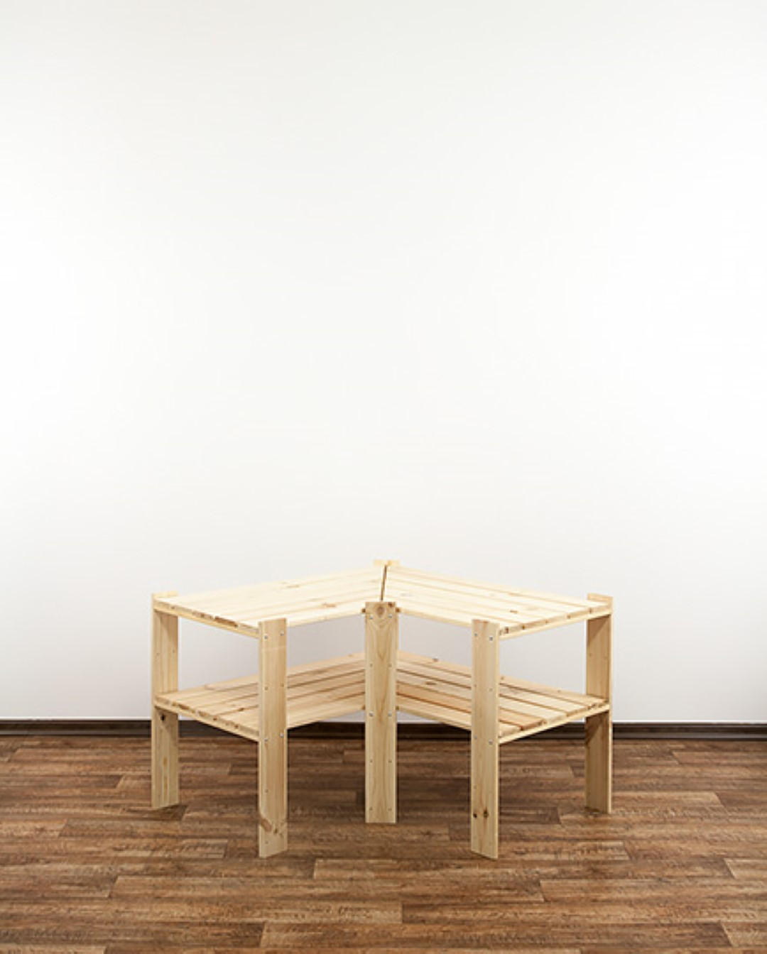 ECKREGAL WOODLAND 64x80x50cm Fachlast 120kg 2 Fachboden Kiefernholz Natur - Naturfarben, Holz (80/64/50cm) - PROREGAL