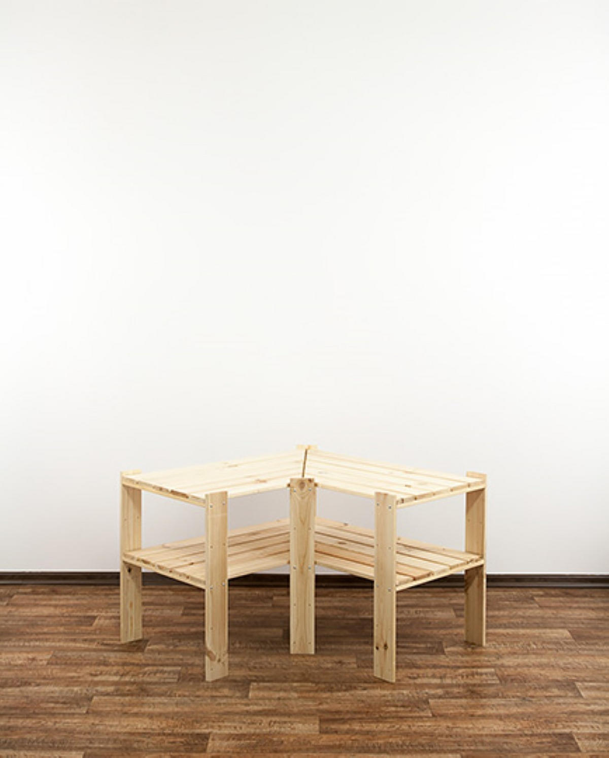 ECKREGAL WOODLAND 64x80x50cm Fachlast 120kg 2 Fachboden Kiefernholz Natur - Naturfarben, Holz (80/64/50cm) - PROREGAL