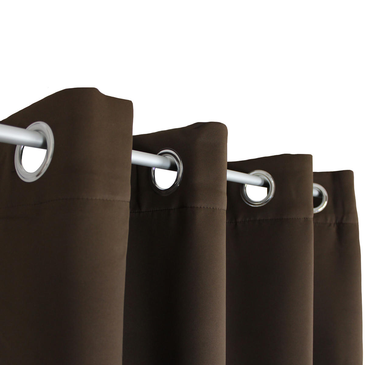 VERDUNKELUNGSVORHANG Ösen 140/245 cm Braun - Braun, Textil (140/245cm) - TiborTex