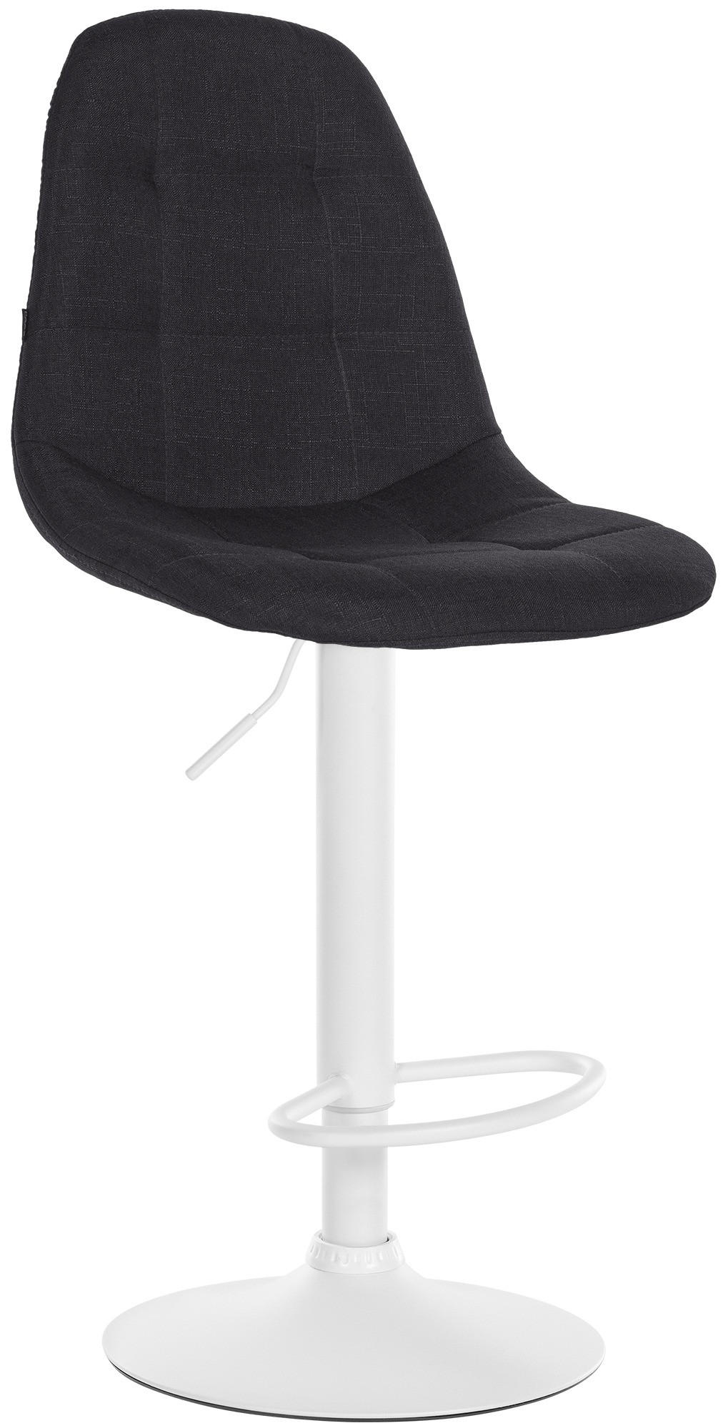 BARHOCKER Metall schwarz - Schwarz, Textil/Metall (47/99/56cm) - CLP