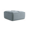 POUF Samt Stoff Blau - Blau/Schwarz, Kunststoff/Textil (80/43/93cm) - Makamii