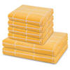FROTTIERSET Sensual Skin Karo 6-teilig - Dunkelgelb, Textil (50/100cm) - Ross