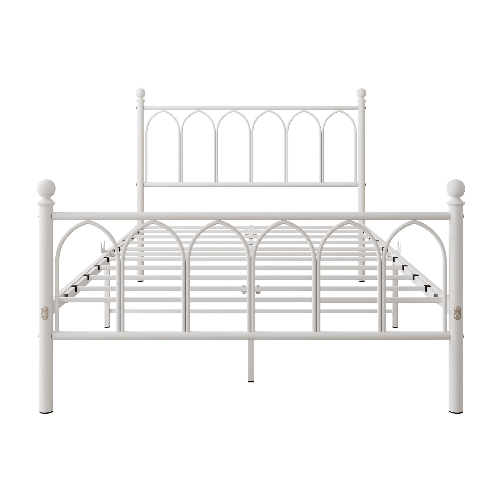 ComfortXL Metallbett Weiß 120x200 cm